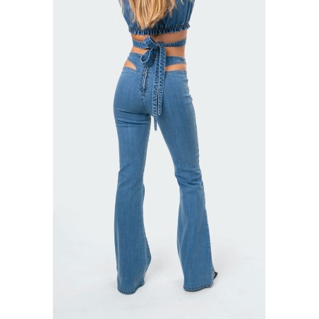 Value Edition Kira Cut-Out Flared Jeans New Collection