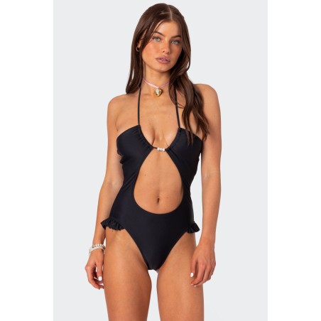 Value Edition Nea Cut Out One Piece Swimsuit New Stock