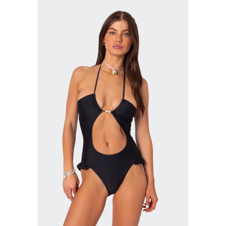 Value Edition Nea Cut Out One Piece Swimsuit New Stock