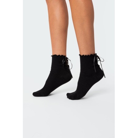 Value Edition Lace Up Frilled Socks