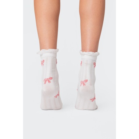 Value Edition Bow Printed Socks Immediate Availability