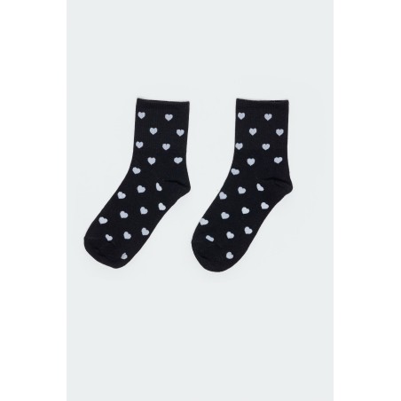 Value Edition Heart Printed Socks Fresh Release