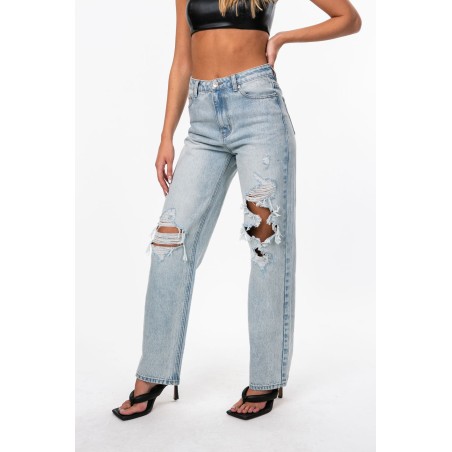 Value Edition Wide Or Die Ripped Jeans