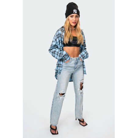 Value Edition Wide Or Die Ripped Jeans