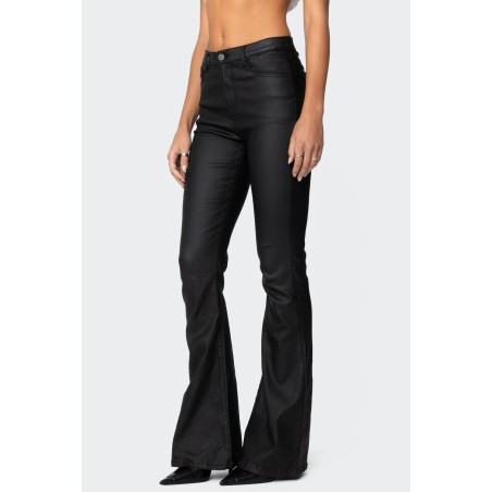 Value Edition Luna Faux Leather Flare Jeans Ready for Shipment