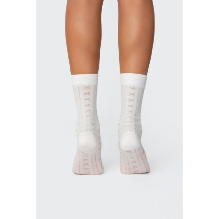 Value Edition Bow Pointelle Socks Immediate Availability