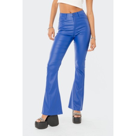 Value Edition Luna Faux Leather Flare Jeans