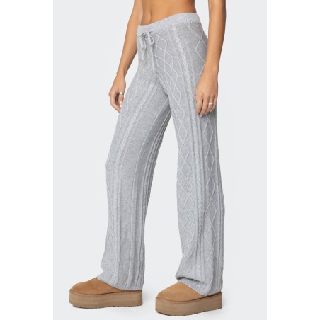 Value Edition Kasey Cable Knit Pants New Collection