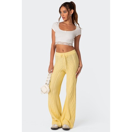 Value Edition Kasey Cable Knit Pants Just In