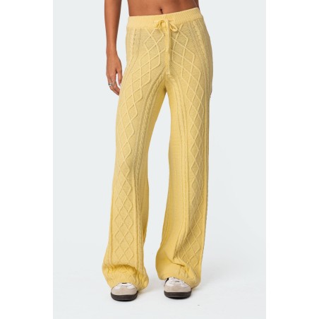 Value Edition Kasey Cable Knit Pants Just In