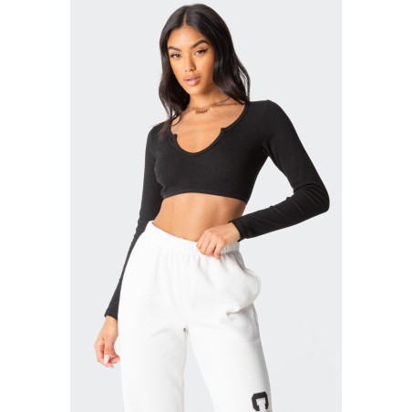 Value Edition Romance Ribbed Crop Top Just Launched