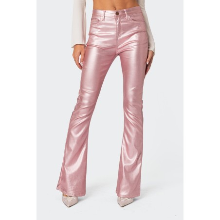 Value Edition Luna Faux Leather Flare Jeans Immediate Availability