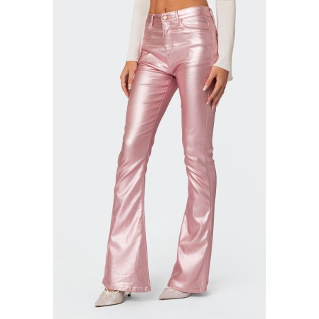 Value Edition Luna Faux Leather Flare Jeans Immediate Availability