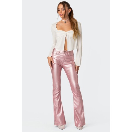 Value Edition Luna Faux Leather Flare Jeans Immediate Availability