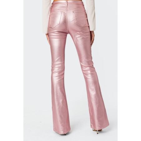 Value Edition Luna Faux Leather Flare Jeans Immediate Availability