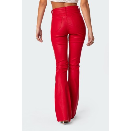 Value Edition Luna Faux Leather Flare Jeans Just Launched