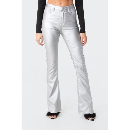 Value Edition Luna Faux Leather Flare Jeans